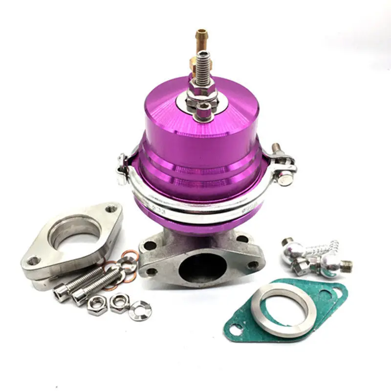 

35MM/38MM TURBO CHARGER MANIFOLD V-BAND EXTERNAL PURPLE WASTEGATE+8 PSI SPRING