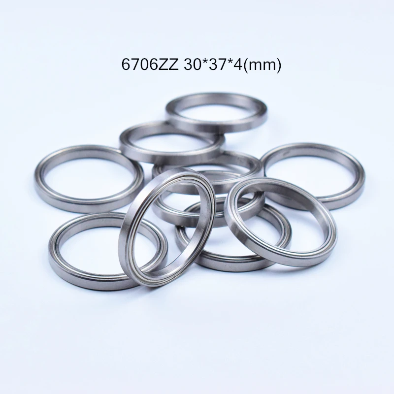 Подшипник из хромистой стали 6706ZZ 30*37*4 (мм) 10 шт. подшипник ABEC 5 6706 металла с