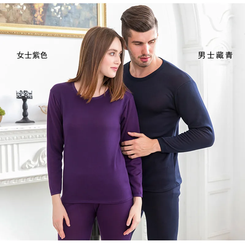 Winter Velvet Thick Thermal Underwear For Men Warm Layered Clothing Pajamas Thermos Male Long Johns Second Thermal Female Skin