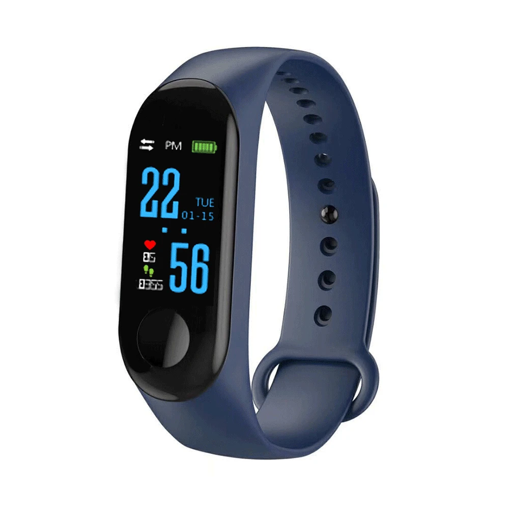 

M3 0.96'' TFT IP68 Waterproof Smart Bracelet Remote Camera Sleep Blood Oxygen Monitor Smart Watch