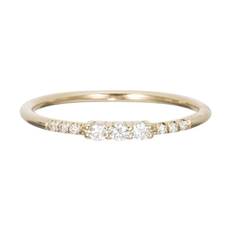 

14K Gold Zircon Diamond Gemstone Ring for Females Anillos De Anel Bizuteria 14K Diamond Engagement Ring Band Diamante Jewelry