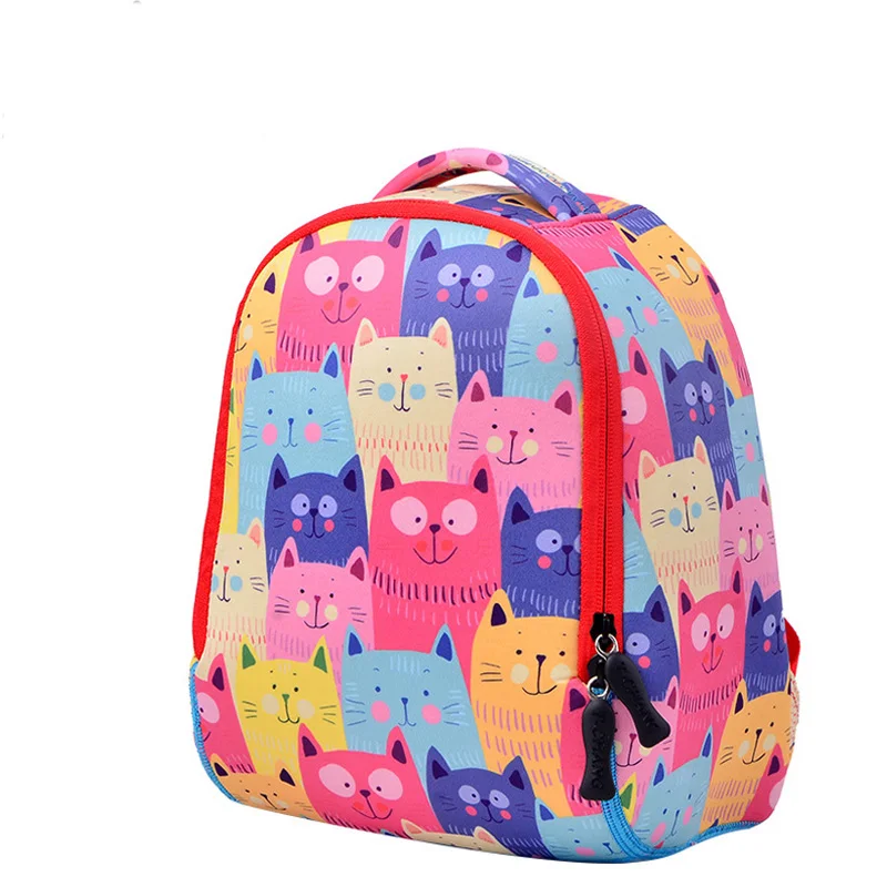 Качественные водонепроницаемые школьные сумки для кошек, крутые монстры, Детский рюкзак, Мультяшные животные, детские школьные ранцы для мальчиков, сумка для малышей