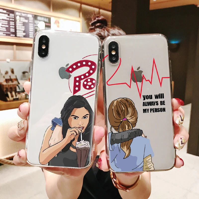 

American TV Riverdale Betty and Veronica Friendship Greys Anatomy You're My Person Soft TPU Covers For iPhone 5 6 7 8Plus MAX XS