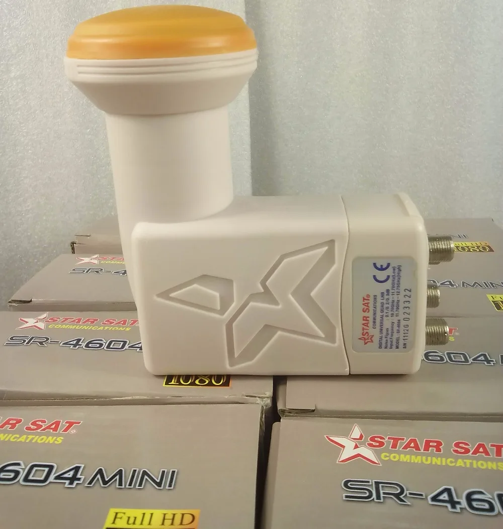 STARSAT QUAD LNB SR 4604 Universal Ku band MPEG4 MPEG2 1080P FULL HD|ku band|quad lnbuniversal lnb ku |
