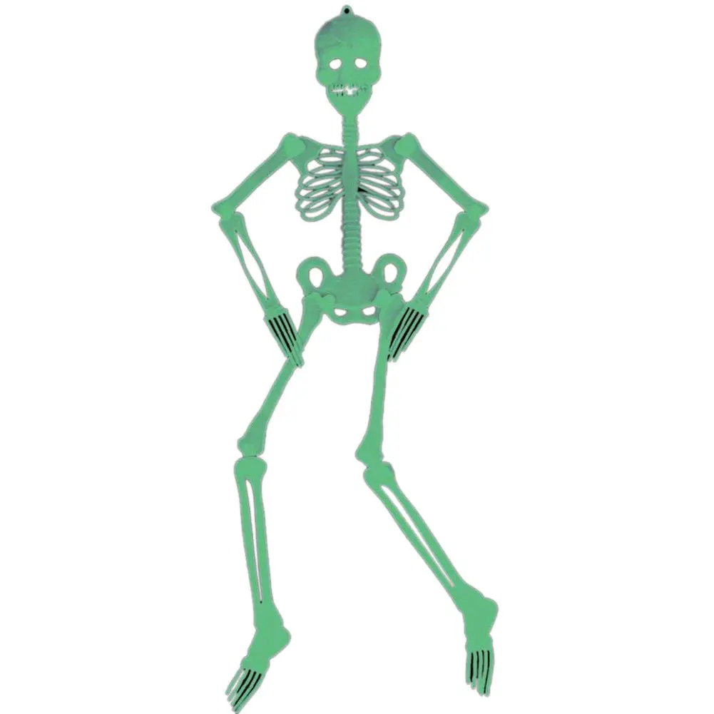 90cm Halloween Hanging Skeleton Plastic Scary Party Wall ...