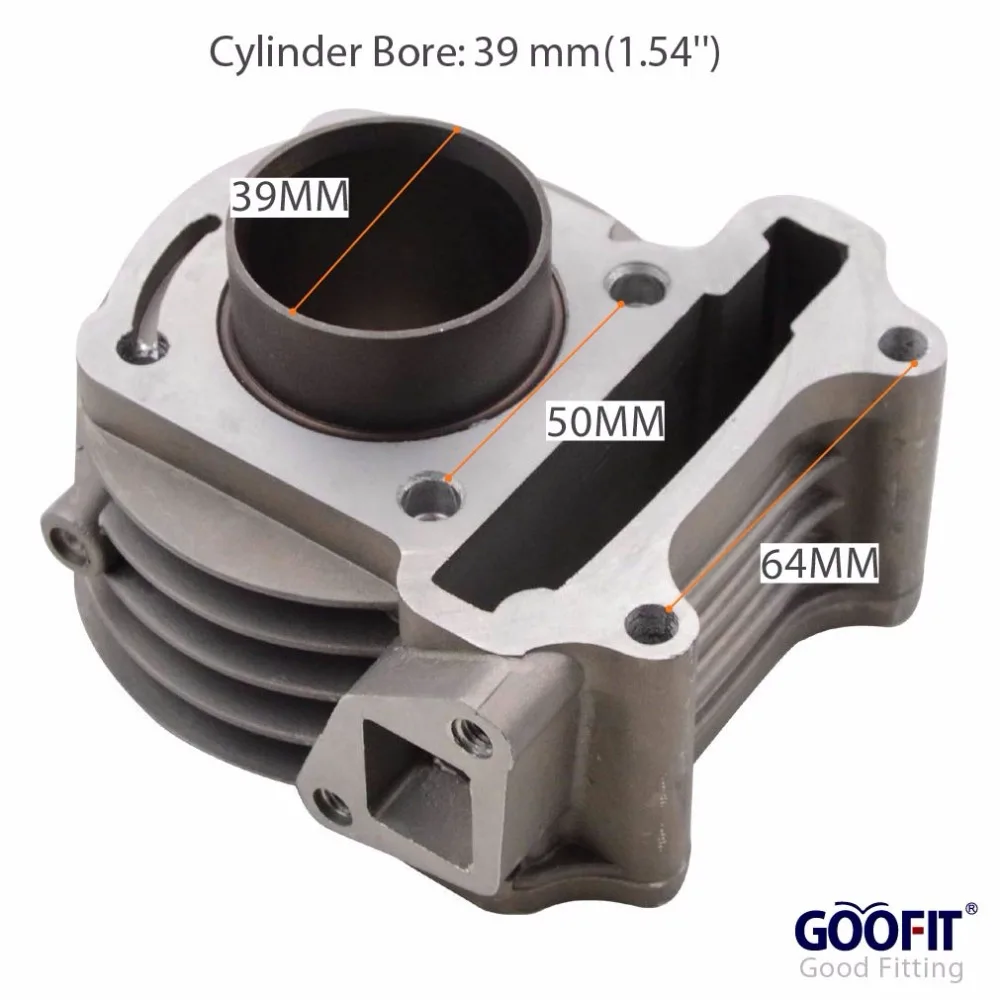 GOOFIT головки цилиндров с клапаном для 4 ход GY6 49cc 50cc Скутер мопед 139QMA 139QMB части двигателя K074-028