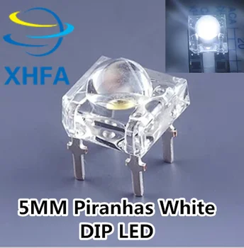 

1000pcs 5mm Clear Lens Piranha LED Diode 5 mm Round Top Super Flux White Transparent Light Emitting Diode LED Lamp