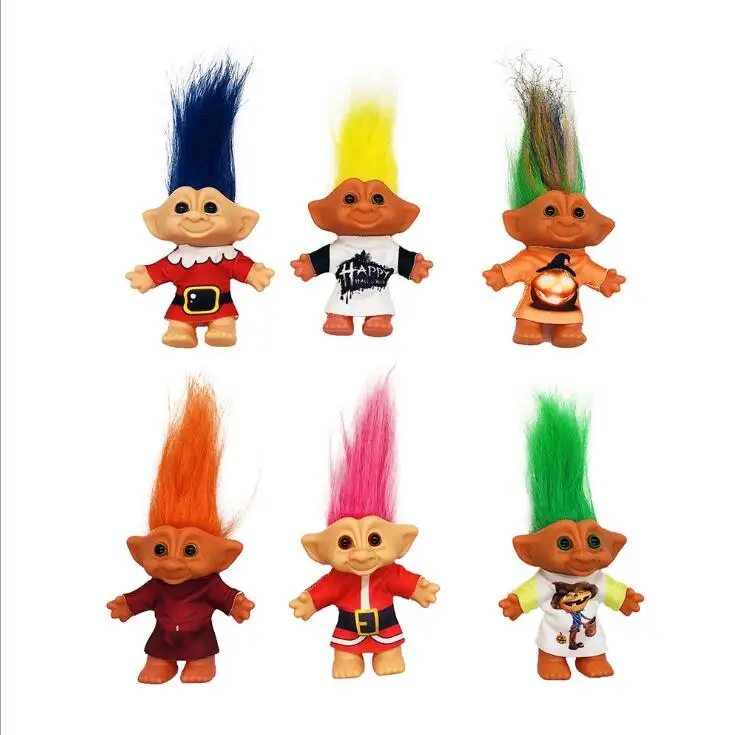 Аниме Фигурка тролли кукла мягкий плюшевый мини Тролль figuinhas Poppy Branch волшебная