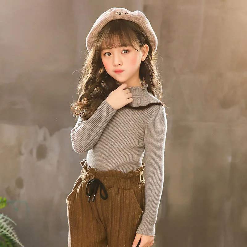 

Baby Girls Sweaters 2018 Winter Girls Soft Sweaters Kids Christmas Sweater Toddler Fashion Sweater Children Basic Knitted,#3677