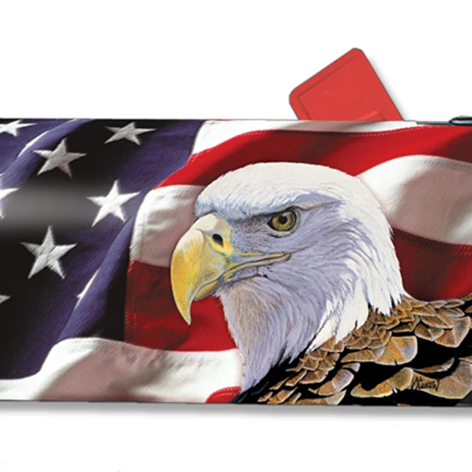 

Magnet Works Spirit of Freedom Original Magnetic Mailbox Wrap Cover Eagle American Flag