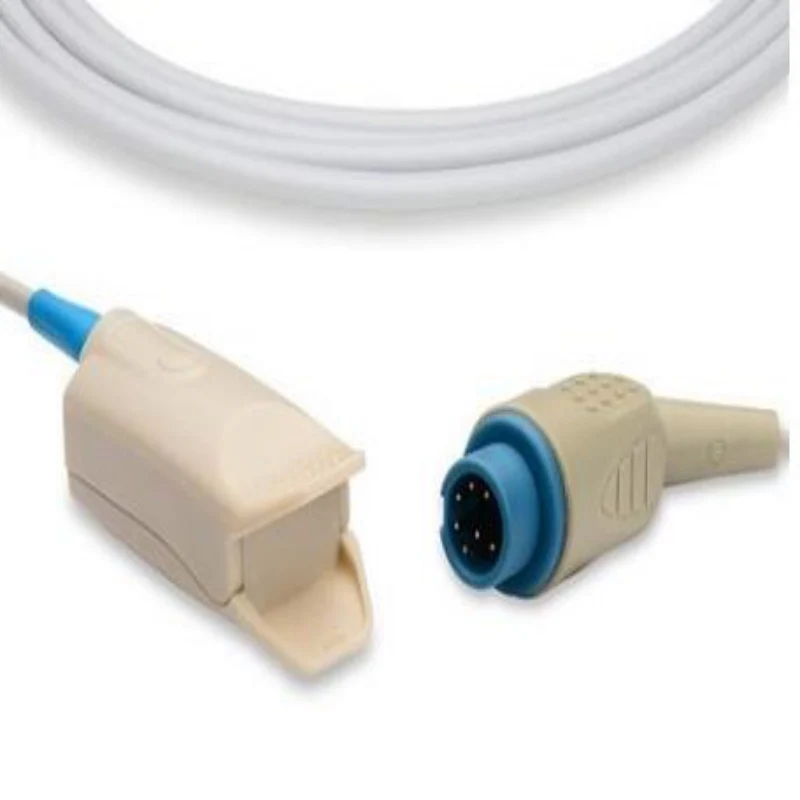 

Compatible for Mindray Benevew T5 /T6/T8 Round 7pin Adult Fingerclip Spo2 Sensor Oximetry Sensor Blood Oxygen Probe 9ft/3M