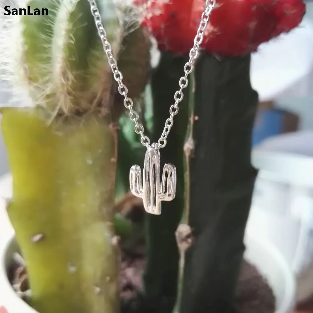 10pcs Fashion Jewelry simple necklace everyday wear Cactus Doodle Delicate Necklace SanLan | Украшения и аксессуары