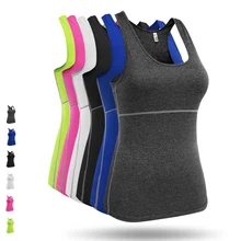 Besgo Йога жилет женский тонкий эластичный упражнения Фитнес Йога Безрукавки для женщин сжатия быстросохнущая тренировки спортивный жилет без рукавов