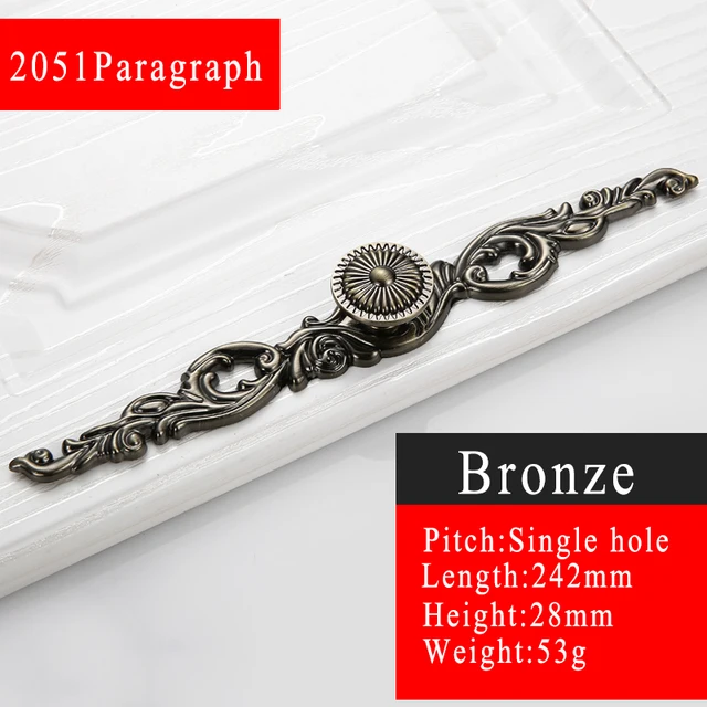 5 unids Vendimia Manija de La Puerta Muebles Antiguos Pomos y Tiradores