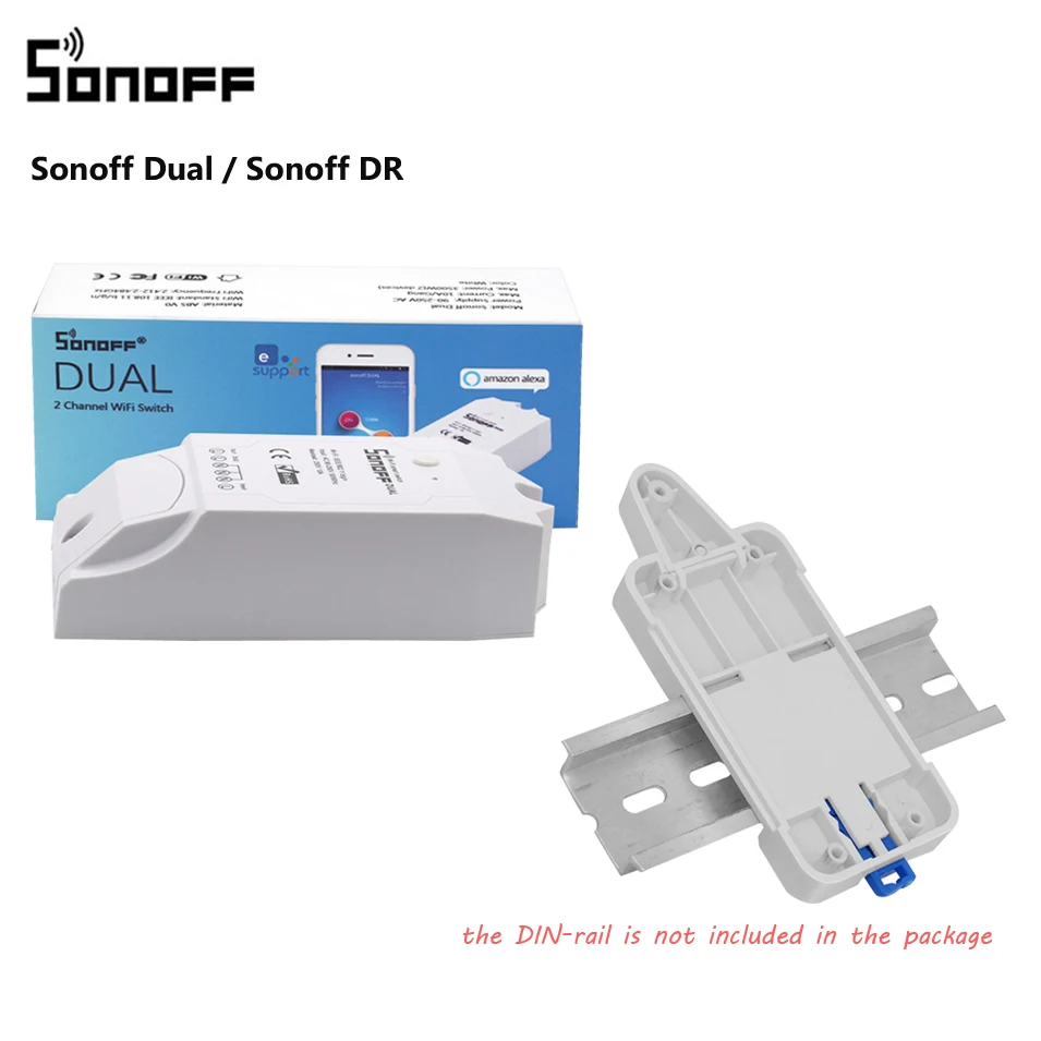 Двухкнопочный светильник ель света Sonoff с Wi Fi беспроводной смарт выключатель/Sonoff
