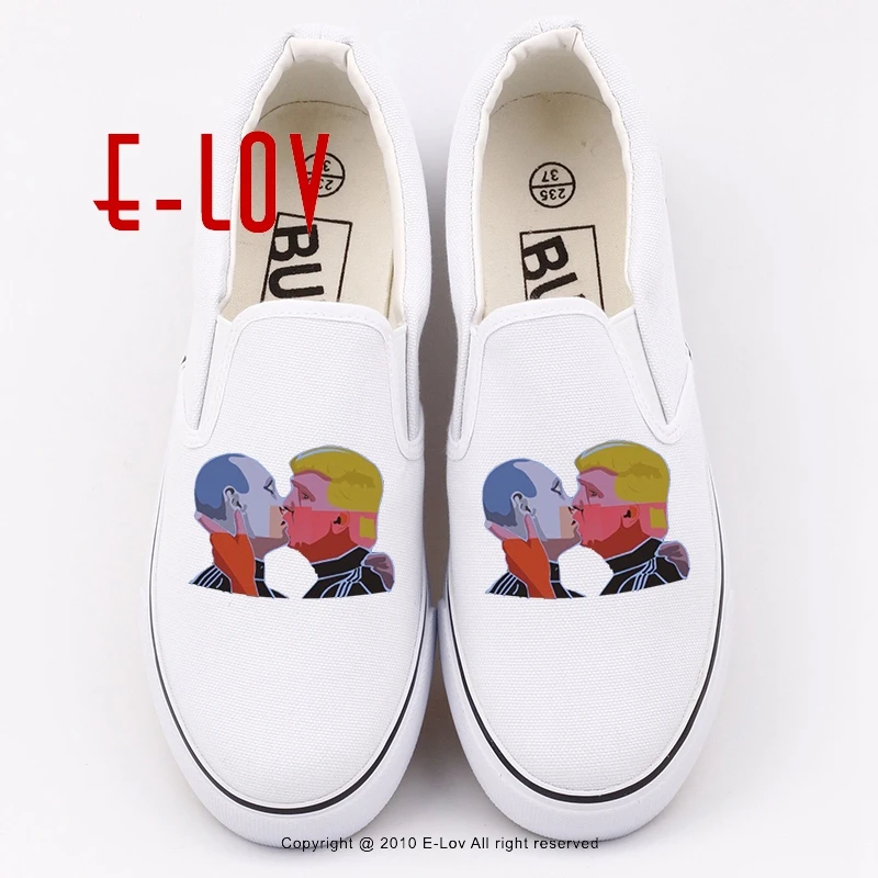 

Hot Trump 3D Print Casual Flat Shoes Women Fashion Donald Trump Canvas Slip On Women Girls Lazy Shoes Plus Size Zapatos Mujer