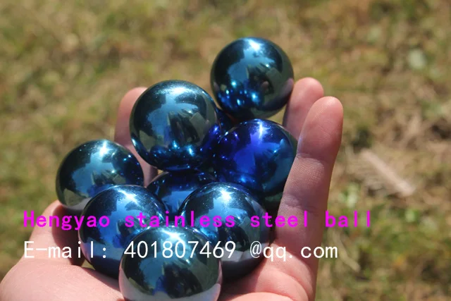 100 мм Диаметр Синий шар из нержавеющей стали, полый шар, декоративный шар, предметы интерьера, украшения сада