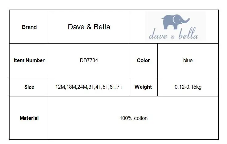 Dave bella/Летняя модная одежда из хлопка для малышей синие штаны в полоску для малышей повседневные шорты для мальчиков 1 предмет, DB7734
