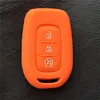 3 button Silicone rubber car key cover case for Renault Duster Megane Duster Sandero Kangdoo Captur Twingo key ► Photo 3/6