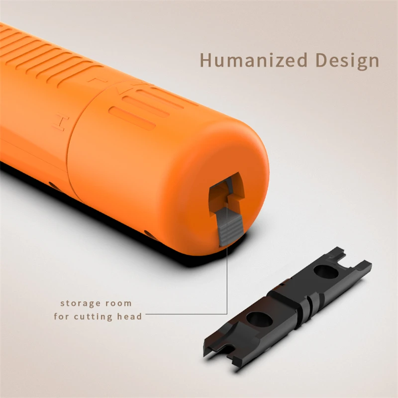 Punch Down Tool, AMPCOM 110 Type Network Cable Tool with Two Blades Telephone Impact Terminal Insertion Tools