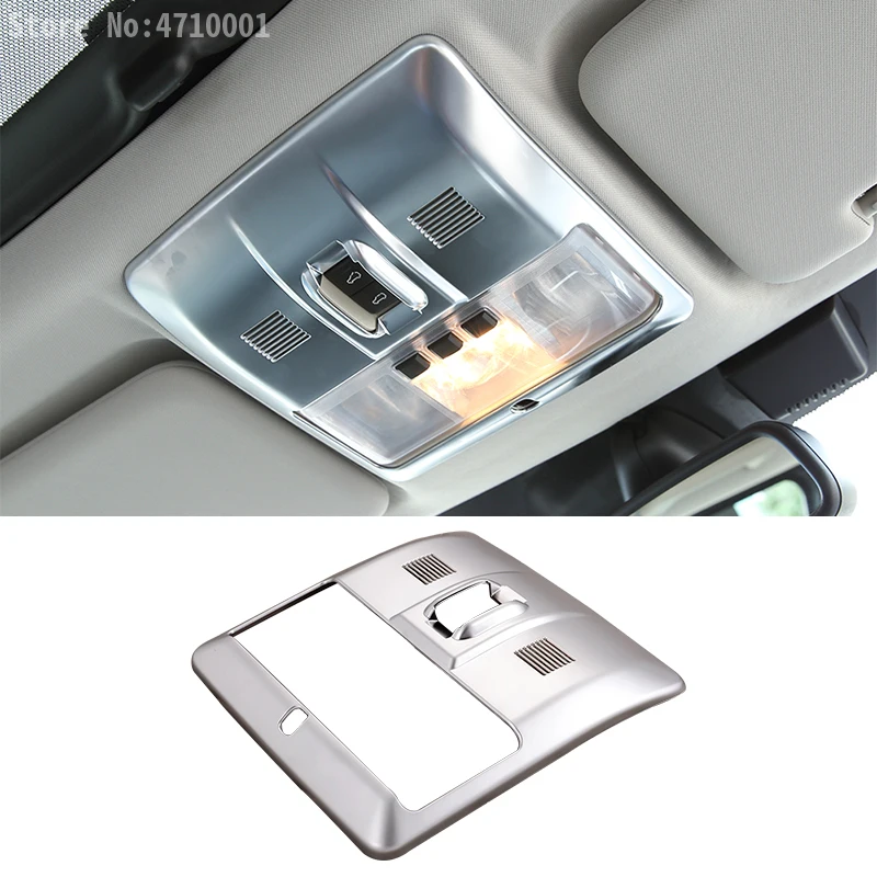

ABS Chrome Car Roof Front Reading Light Frame Trim Sticker For Land Rover Discovery 4 2010-2015 Auto Styling Accessory