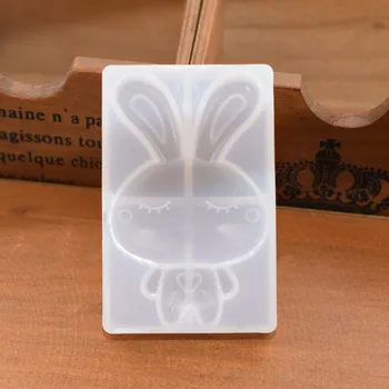 

SNASAN Squinting rabbit Silicone Mold Resin Silicone Mould Jewelry Making animal mold