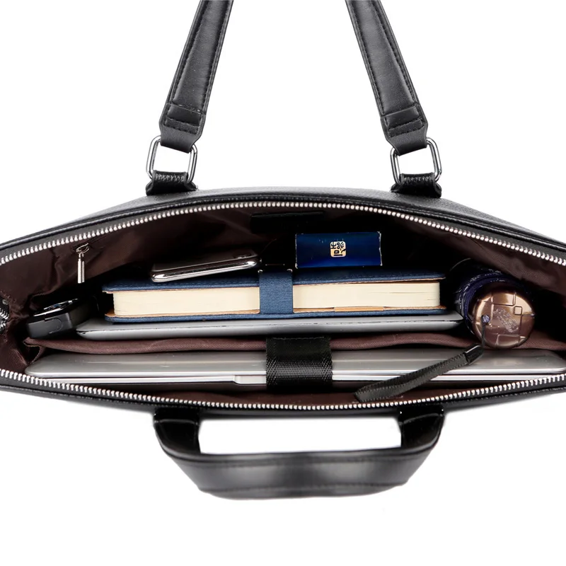 Новая популярная многофункциональная Мужская сумка из кожзаменителя Мужская Высококачественная классическая модная дизайнерская деловая дорожная сумка