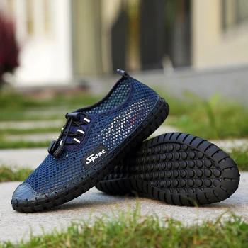 

BVNOBET Men Summer Style Mesh Flats Men Loafer Creepers Casual Men Shoes Comfortable Large Size Elastic Band Mocassim Masculino