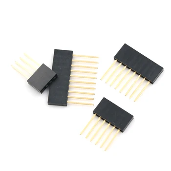 

10pcs 4/6/8/10 Pin 2.54 mm Stackable Long Legs Femal Header For Arduino Shield