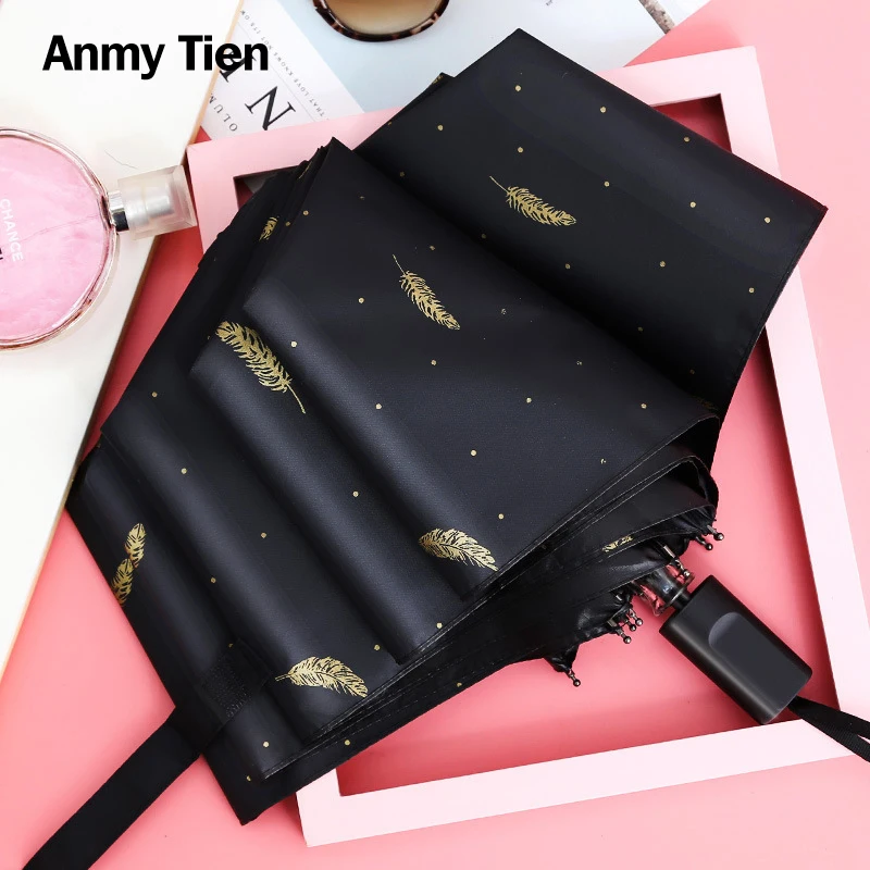 

Uv Sunshade Small Cute Umbrella Female Male Automatic Woman Man Folding Compact Strong Umbrella Pattern Windproof Rain And Sun