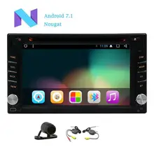 Android 7.1 Car DVD Player support Wifi Screen Radio Auto video Bluetooth Car Deck GPS Navigation Free MAP+ rear Back Camera