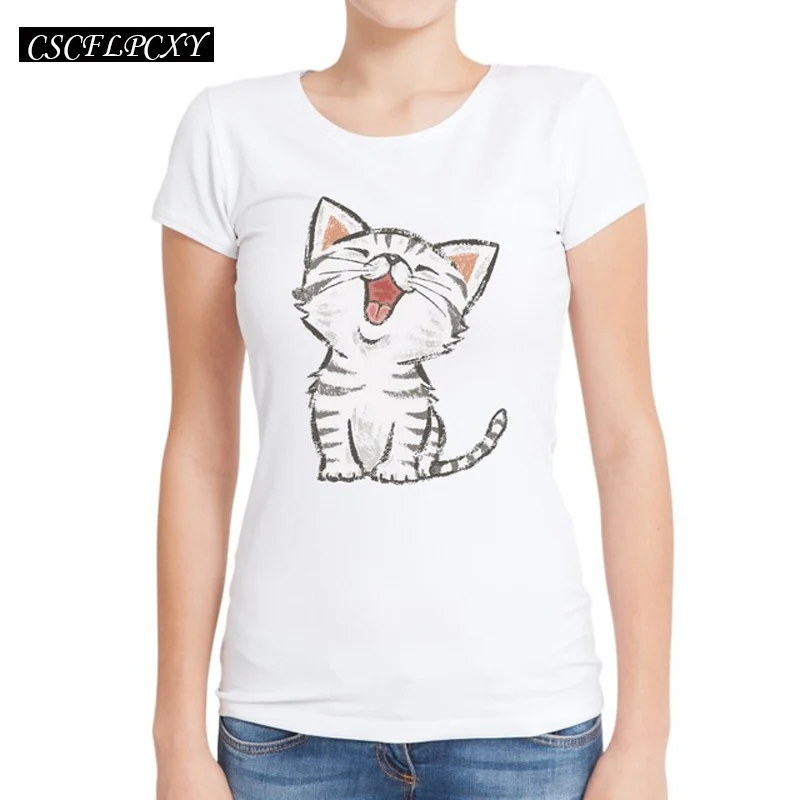American-Shorthair-Women-T-Shirts-Short-Sleeve-Fashion-O-Neck-T-Shirt-Happy-Cat-Cartoon-Printing.jpg_640x640