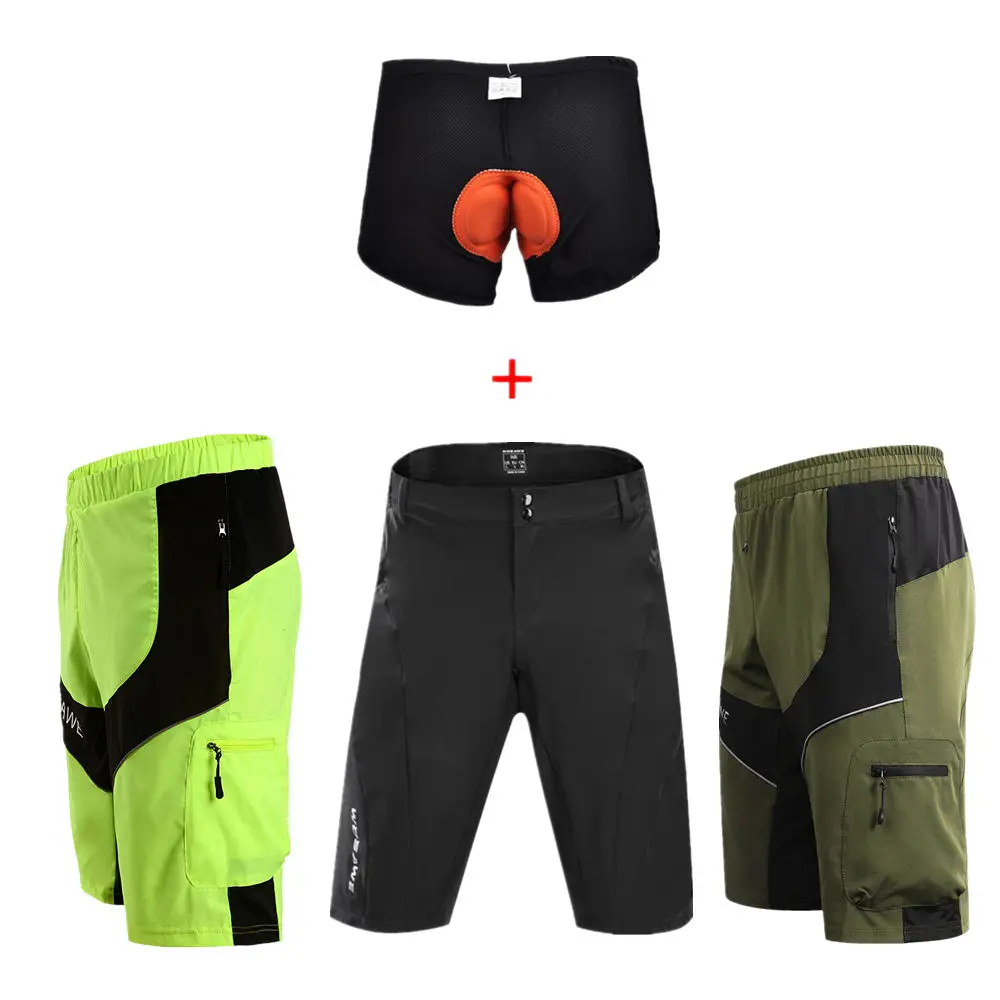 WOSAWE Water Repellent Men's Cycling Shorts 4 Color Breathable Loose MTB Riding Road Mountain Bike Downhill Outdoor Sports Short WOSAWE Water Repellent Men's Cycling Shorts 4 Color Breathable Loose MTB Riding Road Mountain Bike Downhill Outdoor Sports Short