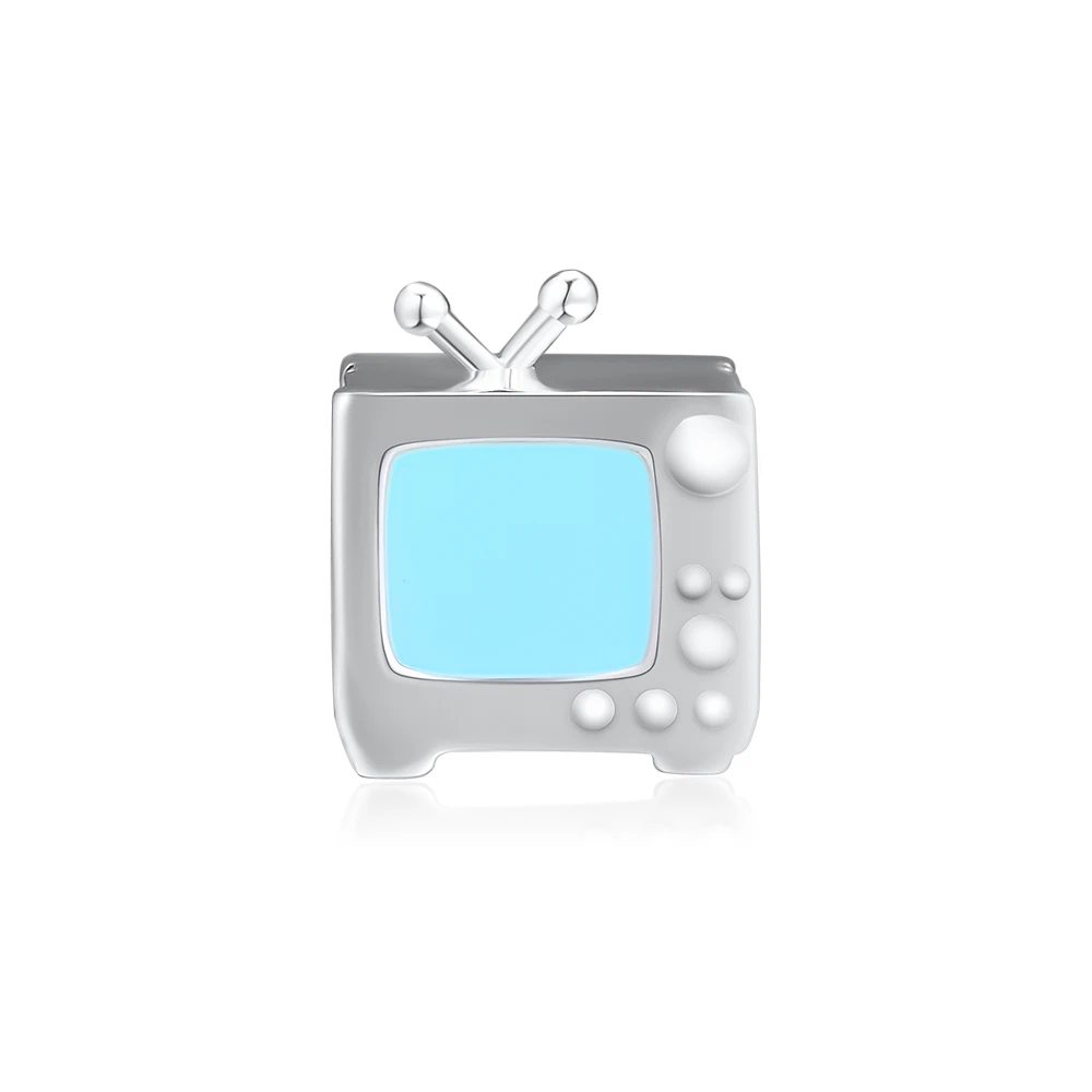 

Fits Pandora Bracelets Beads Original Genuine 925 Sterling Silver Loving Television Fashion Charms Beads for Jewelry Making CKK