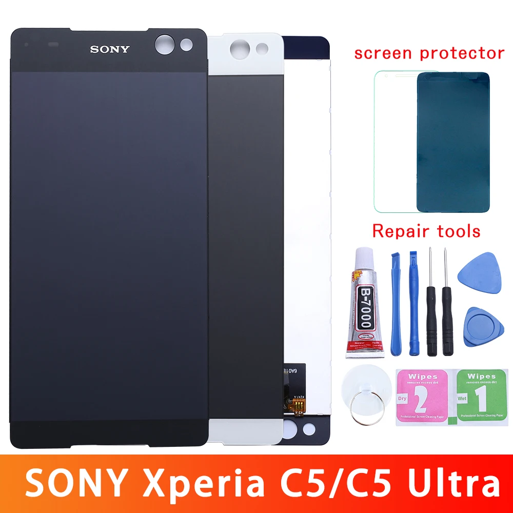 6," для SONY Xperia C5 E5506 E5533 E5563 E5553 ЖК сенсорный экран дигитайзер для SONY Xperia C5 Ультра экран дисплея