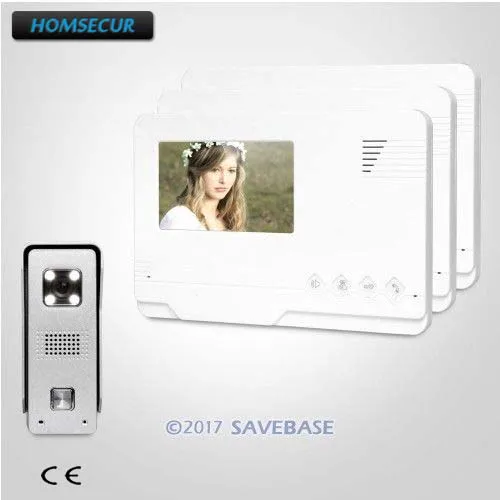 

HOMSECUR 4.3" Video Security Door Phone with Intra-monitor Audio Intercom for House/ Flat