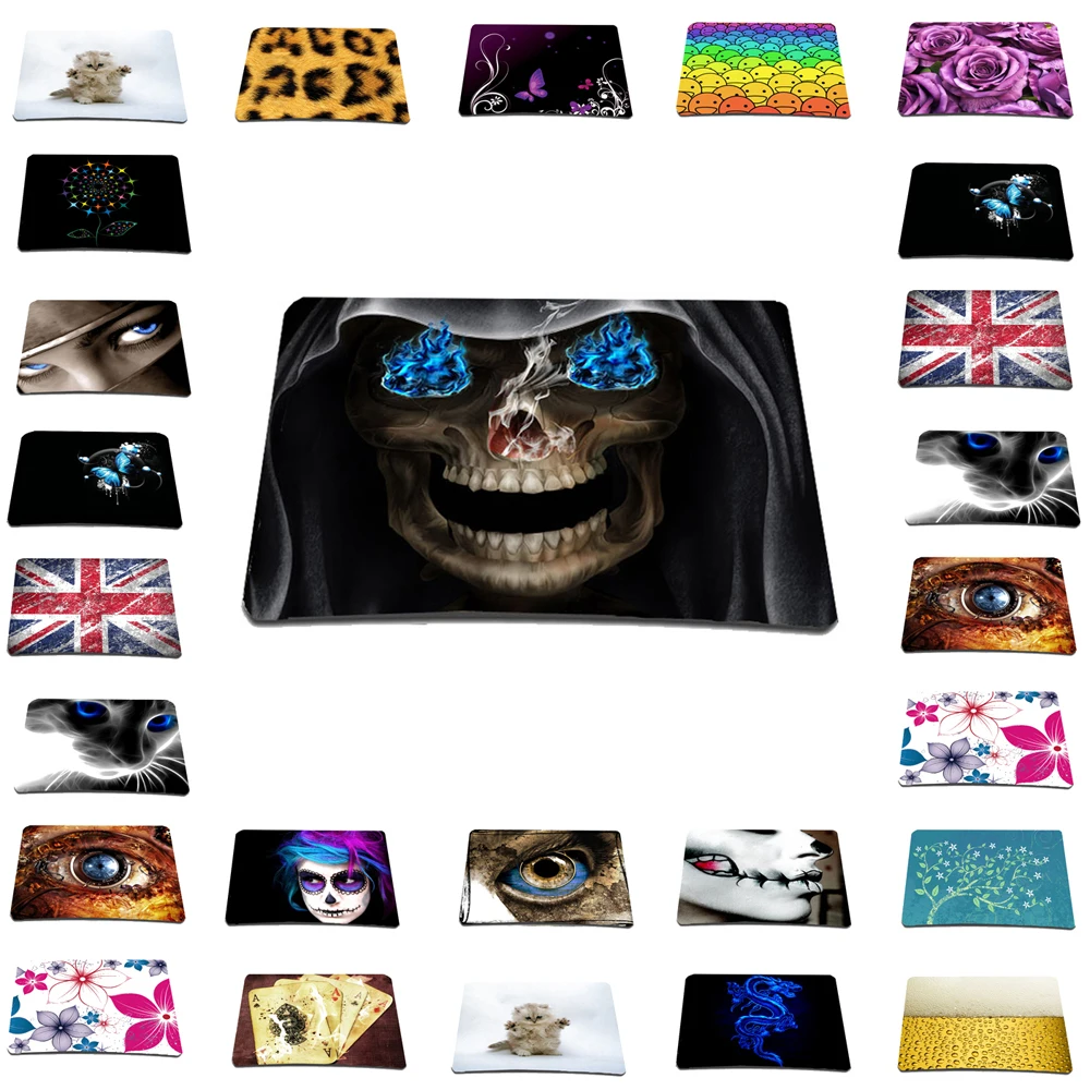 Hot Selling Mouse Pad Skull Gaming Mousepad Non-slip Natural Rubber Gaming Mouse Mat For Overwatch World of Warcraft Soft Mats