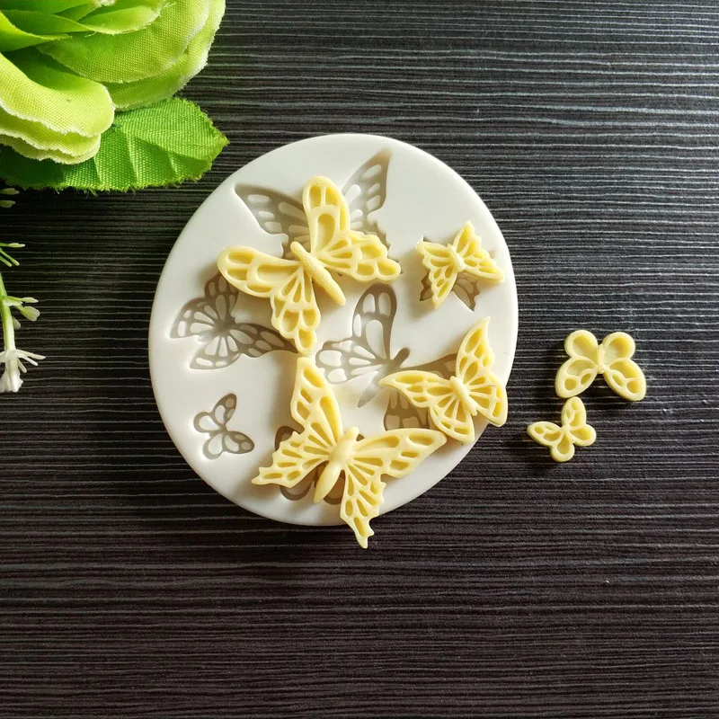 

Beautiful butterfly silicone cake mold Fondant cake decoration mold Chocolate bread