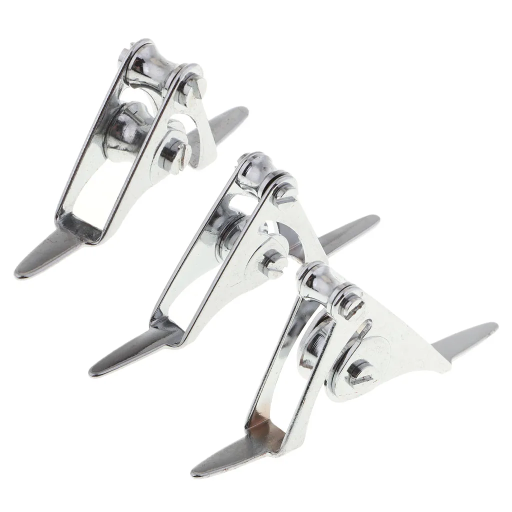 3PCS Stainless Steel Fishing Rod Roller Guide for Boat Slow Casting or Trolling Game Tip Top Ring Fishing Accessories