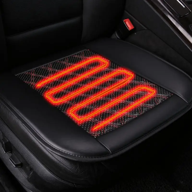 

2018 original new 12v heated car seat cushion universal electric winter cushions single heating pads keep warm car seat cover