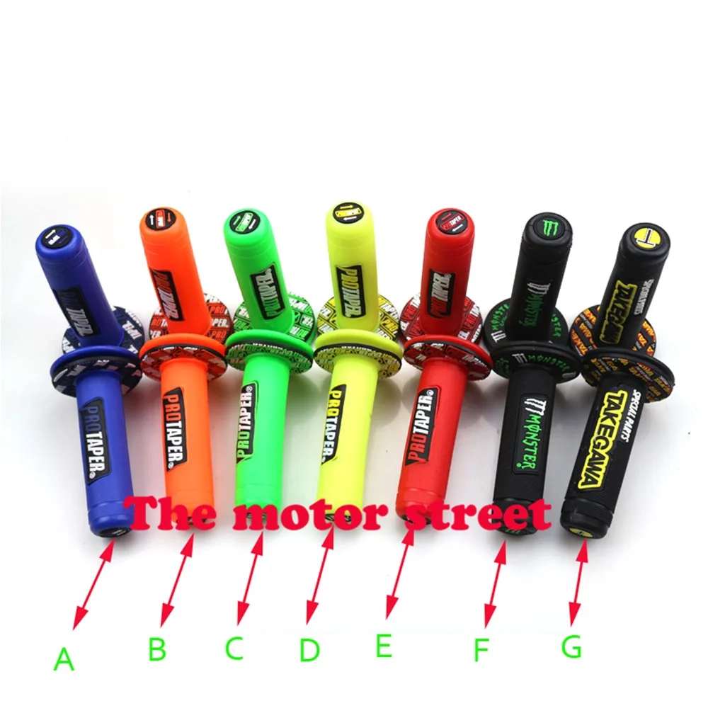 

PRO TAPER Motorcycle High Quality Protaper Dirt Pit Bike Motocross 7/8" Handlebar Rubber Gel Hand Grips Brake Hands Handle Grip