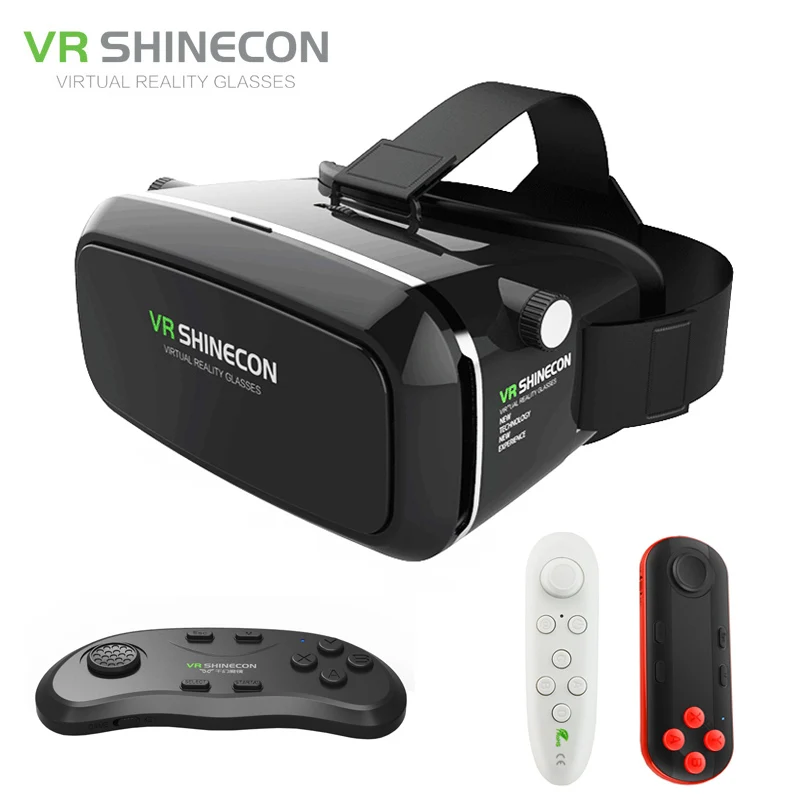 Shinecon VR Google Cardboard Virtual Reality Smartphone 3D Glasses Headset Cardboard Head Mount for 4 6