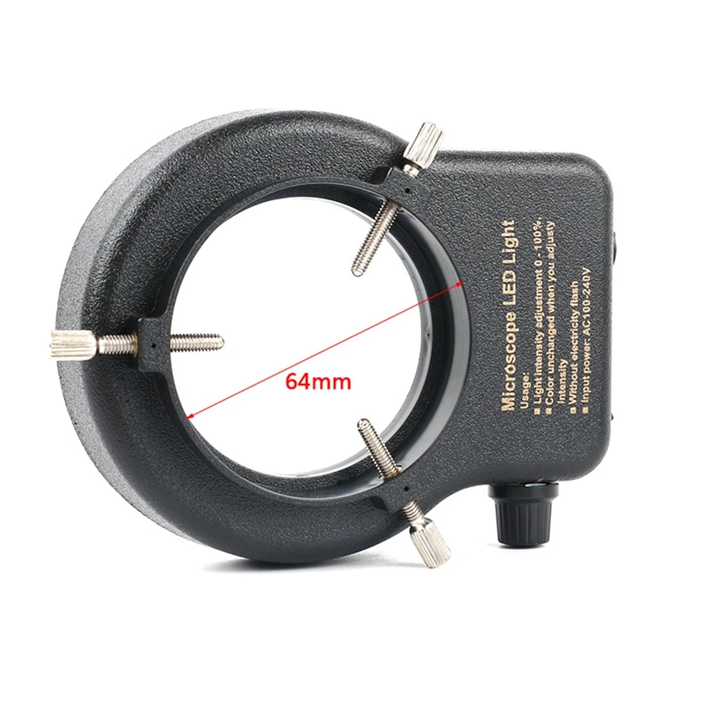  144 LEDs Adjustable 144 LED Ring Illuminator Lamp For Industry Stereo Microscope AC90V-240V Microsc