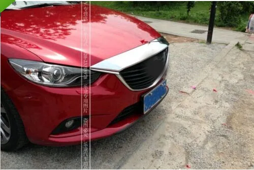 

Chrome front hood Grill cover trim for 2014 2015 Mazda 6 ATENZA
