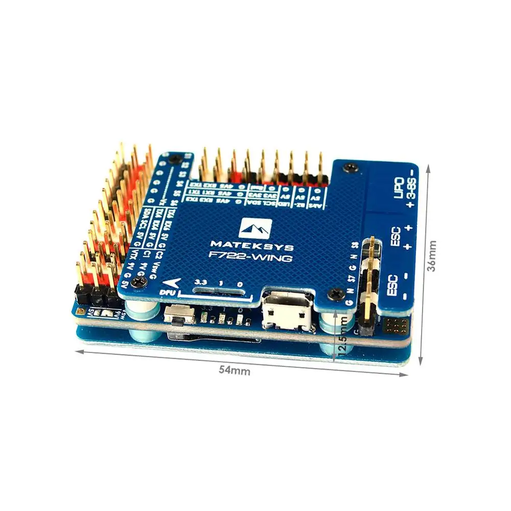 Matek System F722-WING STM32F722RET6 Контроллер полета Встроенный OSD для RC самолета фиксированное крыло RC модели