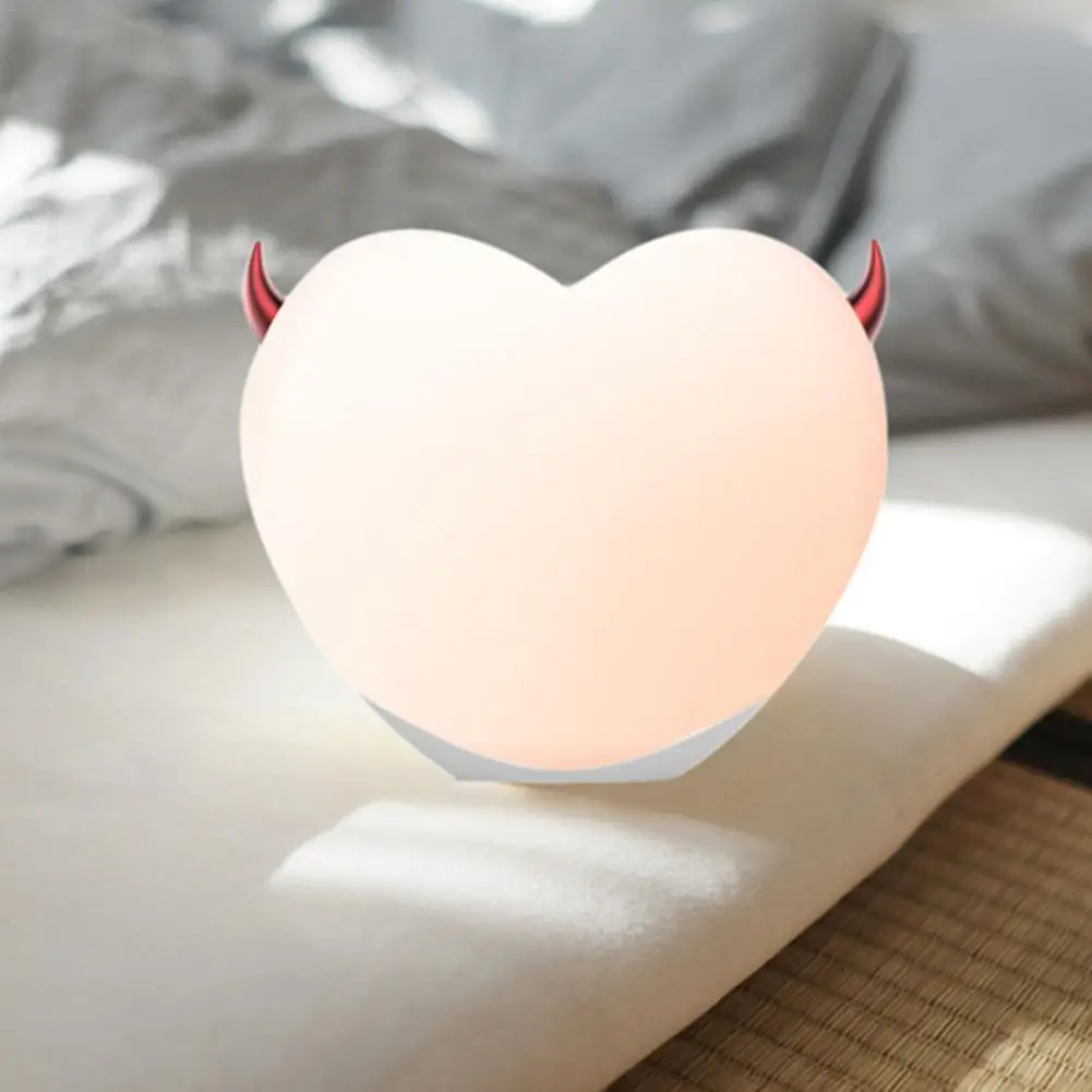 

Devil Heart Shaped Ambiance Light Night Light USB Charging App Control Home Decor for Kids Dropship 6.14