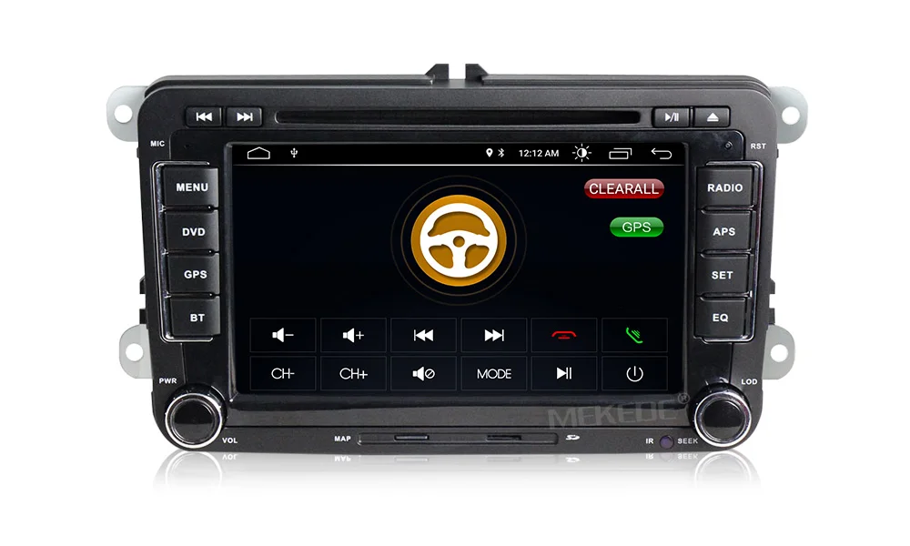 Perfect Germany warehouses! Android 8.0 Car dvd radio for VW polo golf passat tiguan skoda yeti superb rapid GPS Navigation RDS WIFI BT 18