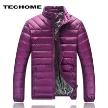 Осенне-зимняя куртка на утином пуху, ультра светильник для мужчин, 80% пальто, Теплая мужская зимняя куртка, парка, модная мужская верхняя одежда с воротником s