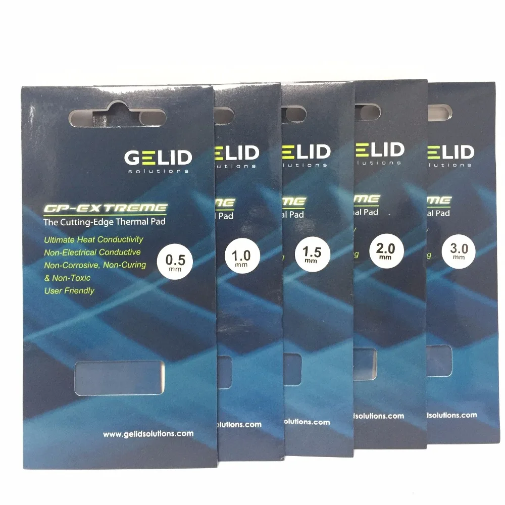 

GELID W/MK 12 GP-EXTREME 80X40 0.5 1.0 1.5 2.0 3.0mm PC CPU GPU Heatsink Cooling North and South Bridge Video card Thermal Pad