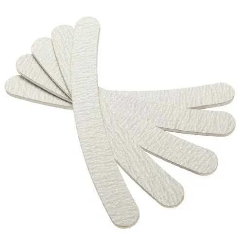 

Free shipping/Drop shipping10pcs White Nail File Buffing Buffer Curve Grit Sanding Sandpaper